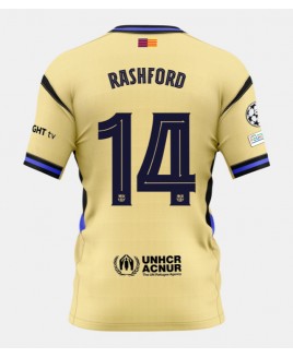 Günstige Barcelona Marcus Rashford #14 Auswärtstrikot 2025-26 Kurzarm
